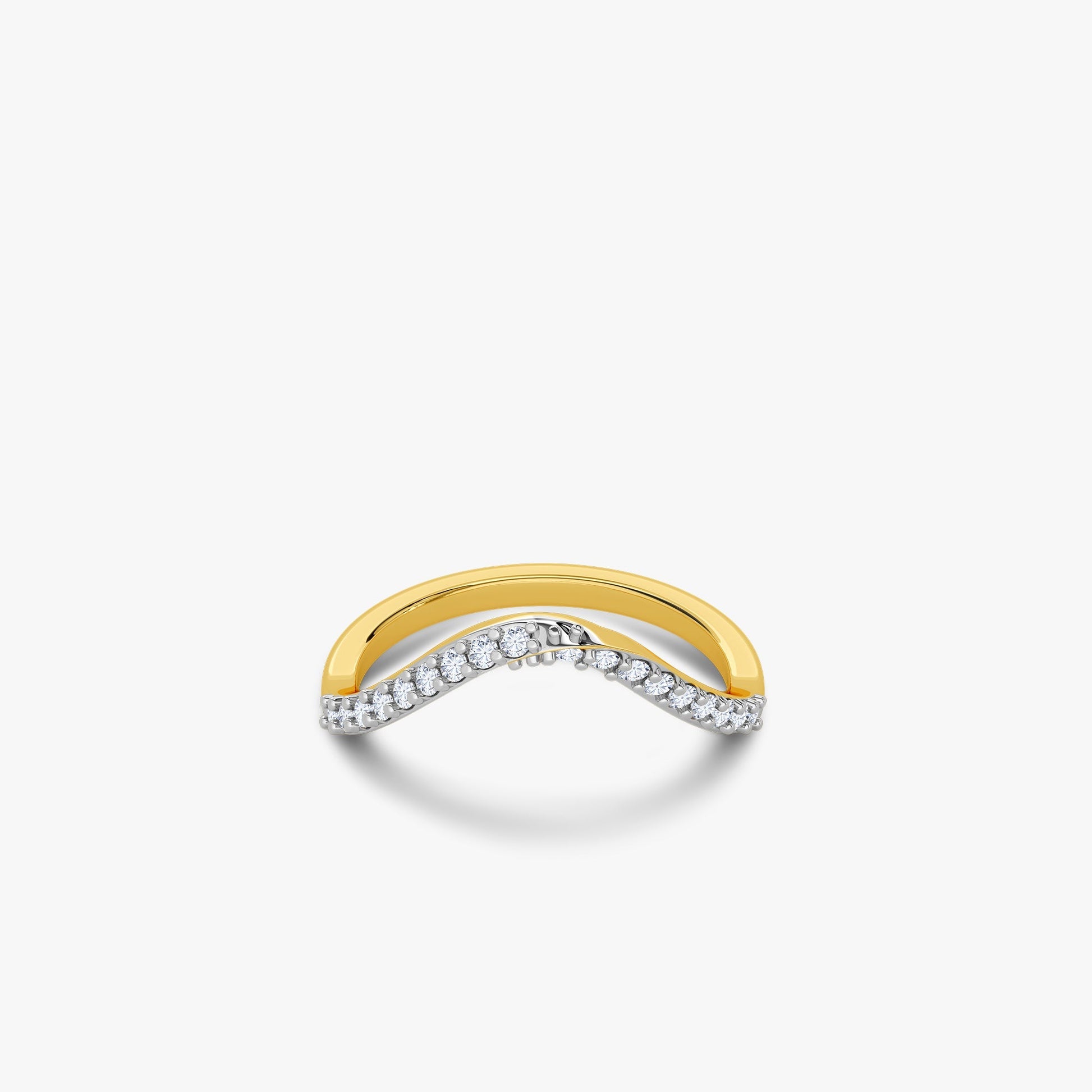 Gold Infinity Veil Lab Grown Diamond Ring (Size 12)