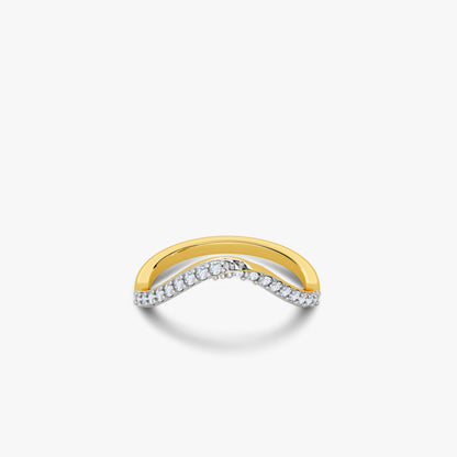 Gold Infinity Veil Lab Grown Diamond Ring (Size 12)