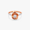 Rose Gold Hue Contour Lab Grown Diamond Ring (Size 12)