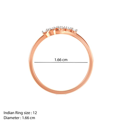 Rose Gold Shimmera Lab Grown Diamond Ring (Size 12)