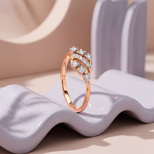 Rose Gold Shimmera Lab Grown Diamond Ring (Size 12)