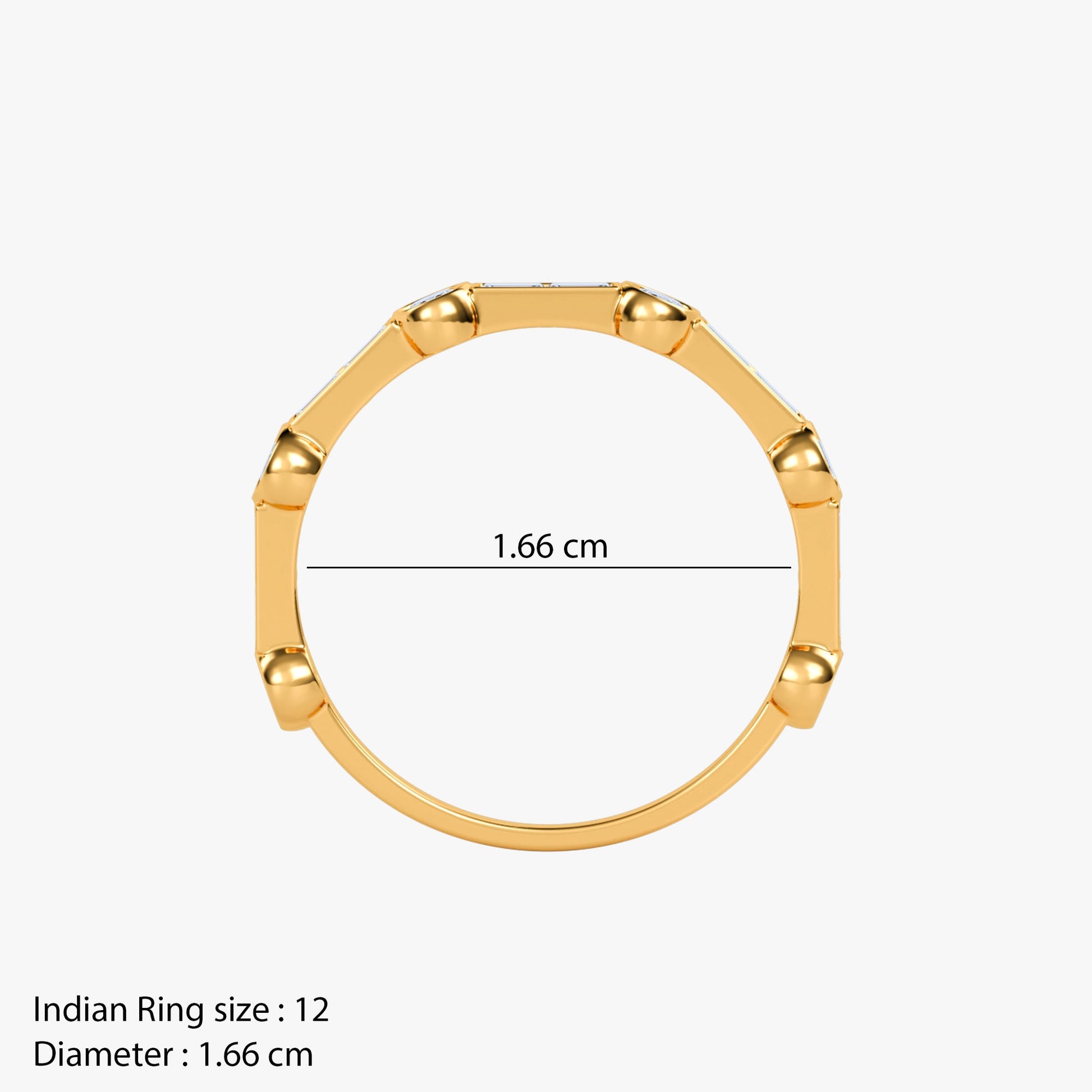 Gold Veliora Lab Grown Diamond Ring (Size 12)