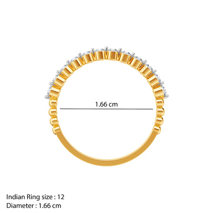 Gold Linnea Lab Grown Diamond Ring (Size 12)