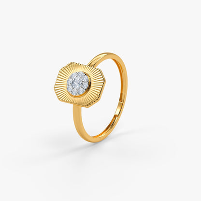 Gold Evienne Lab Grown Diamond Ring (Size 12)