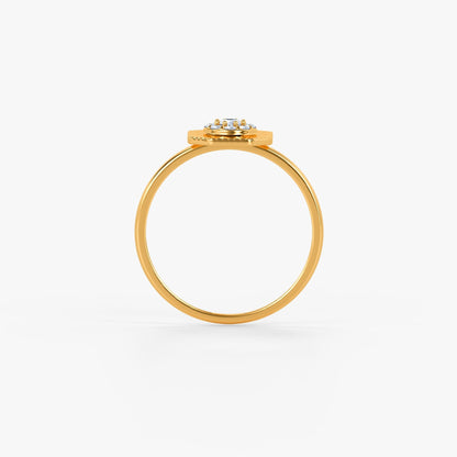 Gold Evienne Lab Grown Diamond Ring (Size 12)