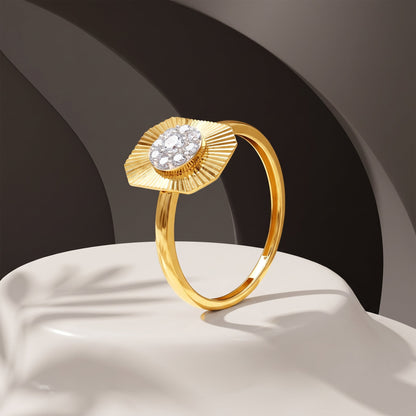 Gold Evienne Lab Grown Diamond Ring (Size 12)