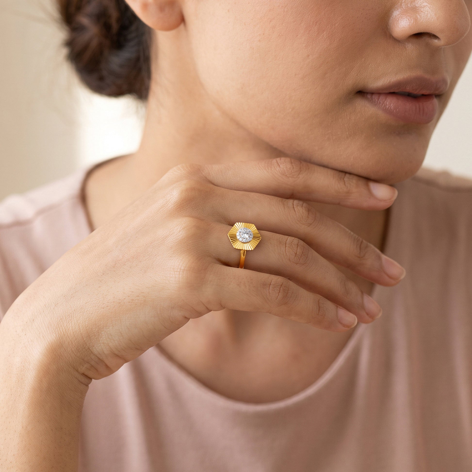 Gold Isyelle Lab Grown Diamond Ring (Size 12)