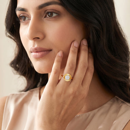 Gold Corielle Lab Grown Diamond Ring (Size 12)