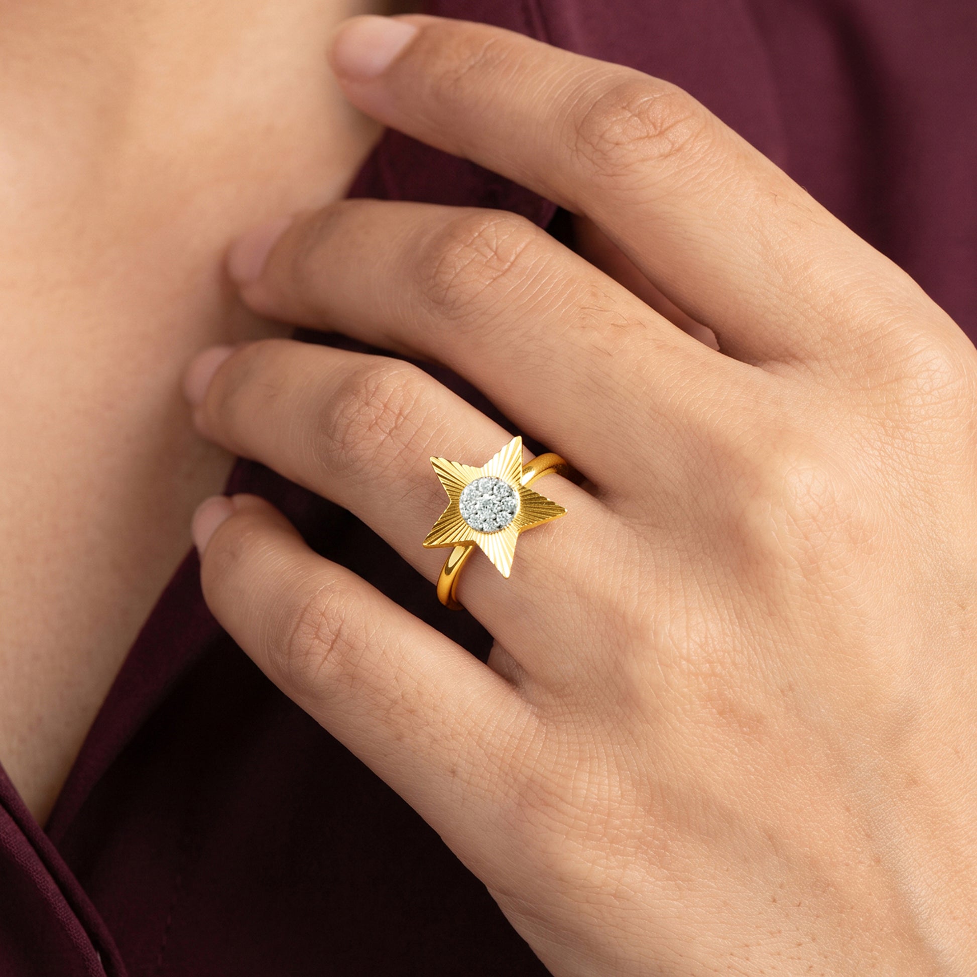 Gold Your Star Light Lab Grown Diamond Ring (Size 12)
