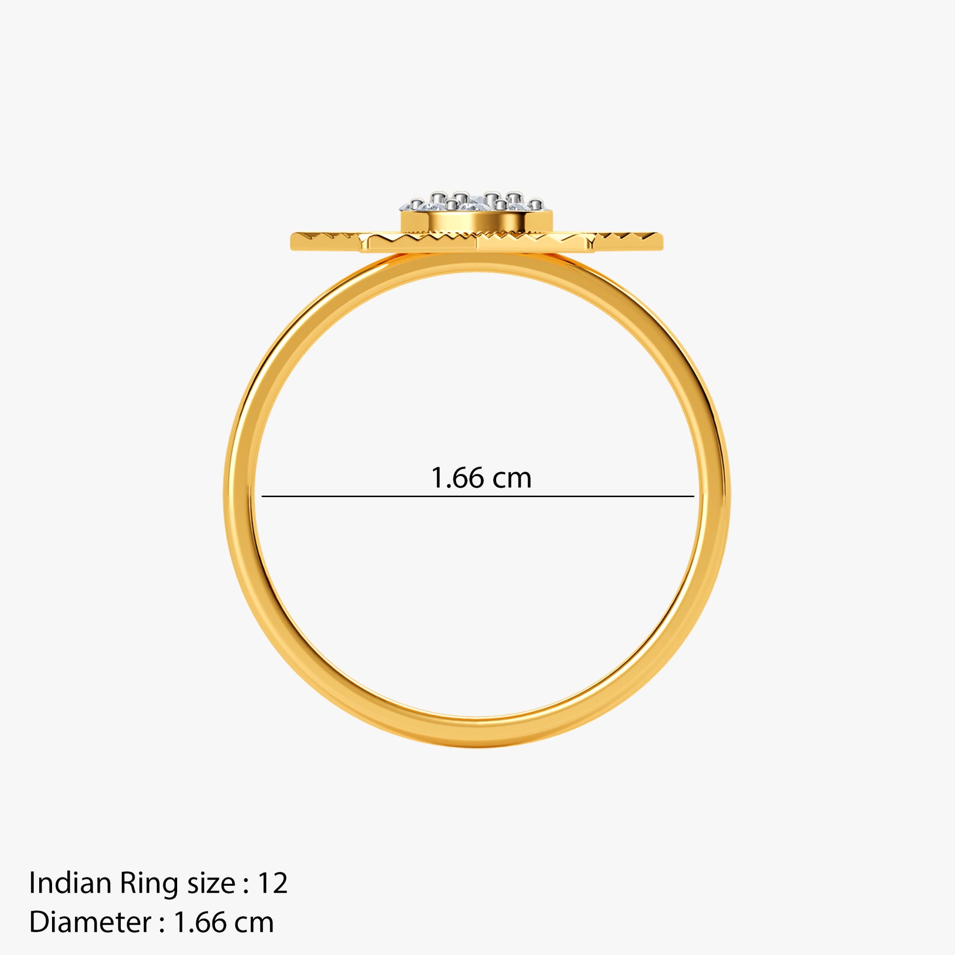 Gold Your Star Light Lab Grown Diamond Ring (Size 12)