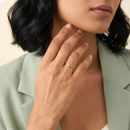Gold Evermore Bloom Lab Grown Diamond Ring (Size 12)