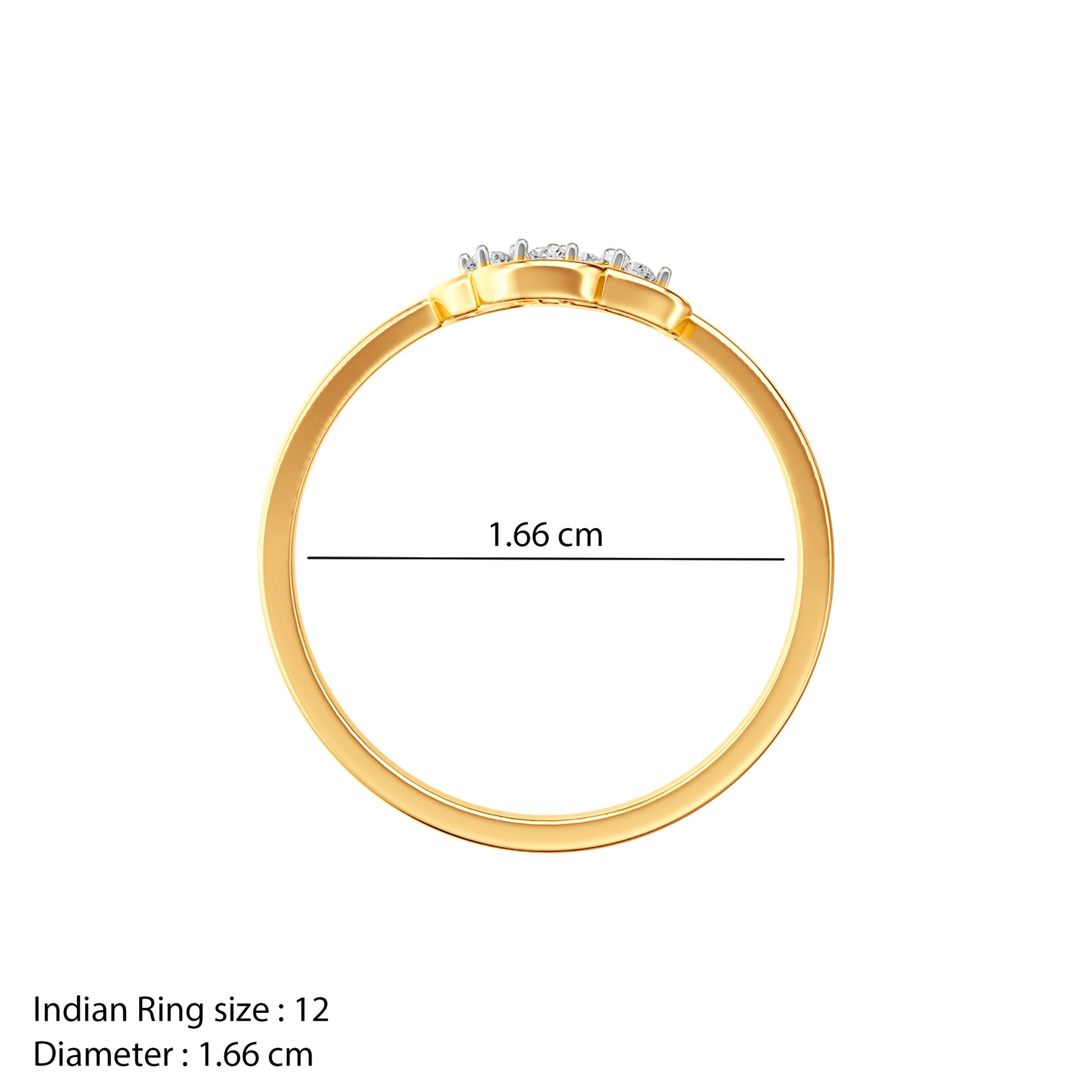 Gold Evermore Bloom Lab Grown Diamond Ring (Size 12)