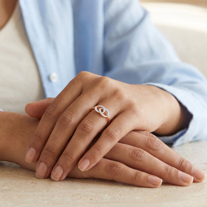 Rose Gold Sparkelle Lab Grown Diamond Ring (Size 12)