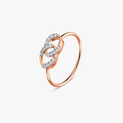 Rose Gold Sparkelle Lab Grown Diamond Ring (Size 12)