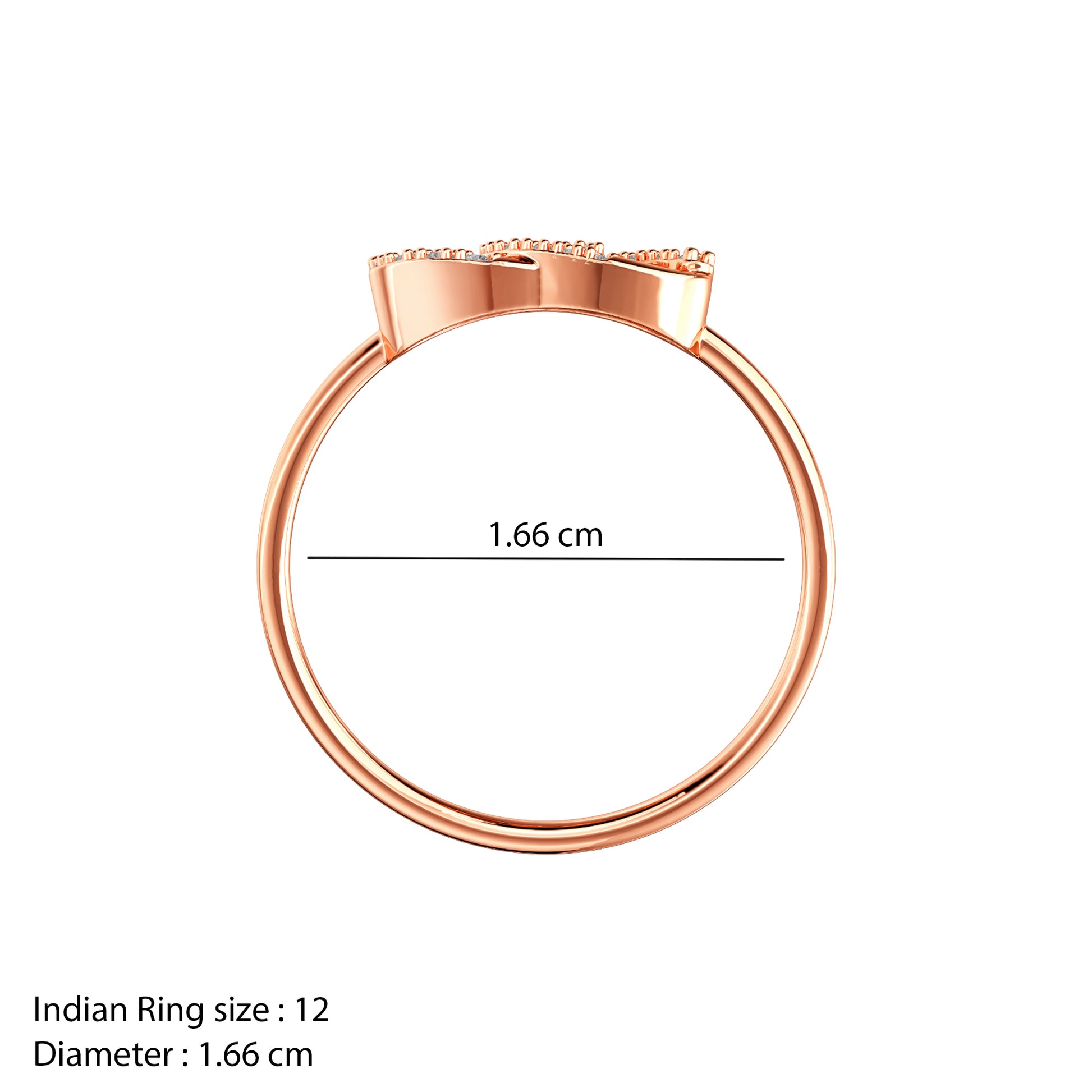 Rose Gold Sparkelle Lab Grown Diamond Ring (Size 12)