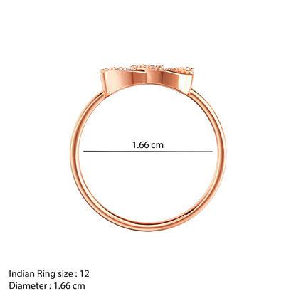 Rose Gold Sparkelle Lab Grown Diamond Ring (Size 12)