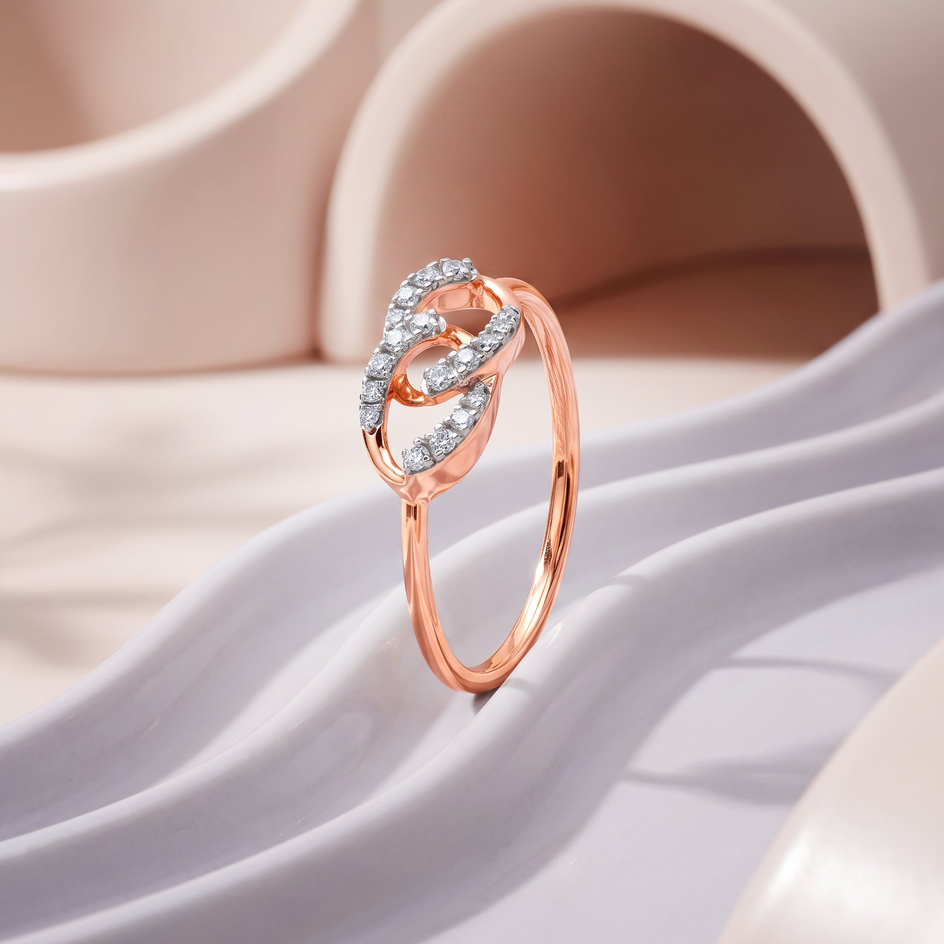 Rose Gold Sparkelle Lab Grown Diamond Ring (Size 12)