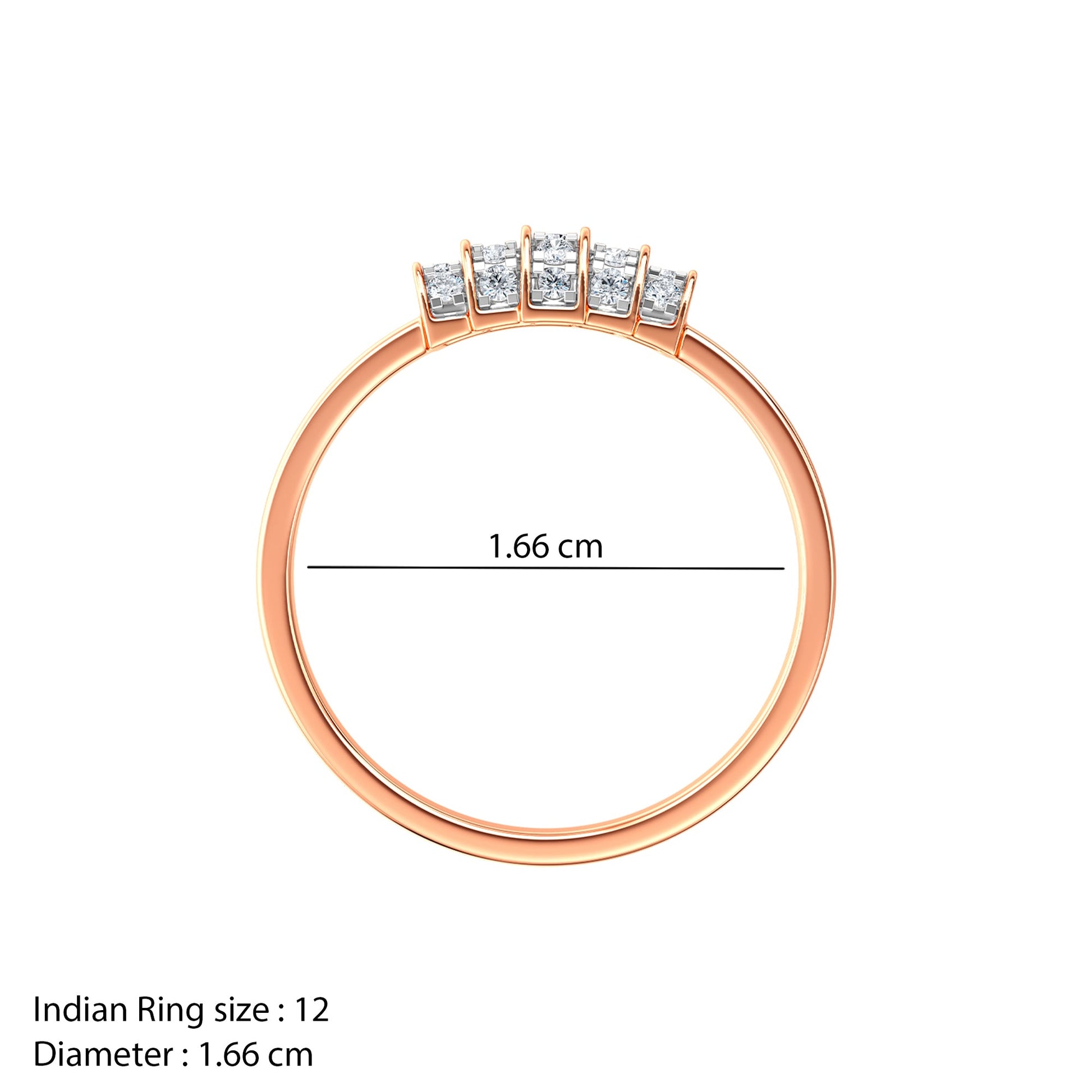 Rose Gold Veloura Lab Grown Diamond Ring (Size 12)
