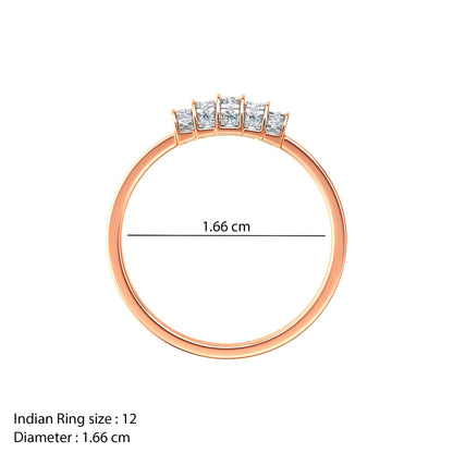 Rose Gold Veloura Lab Grown Diamond Ring (Size 12)