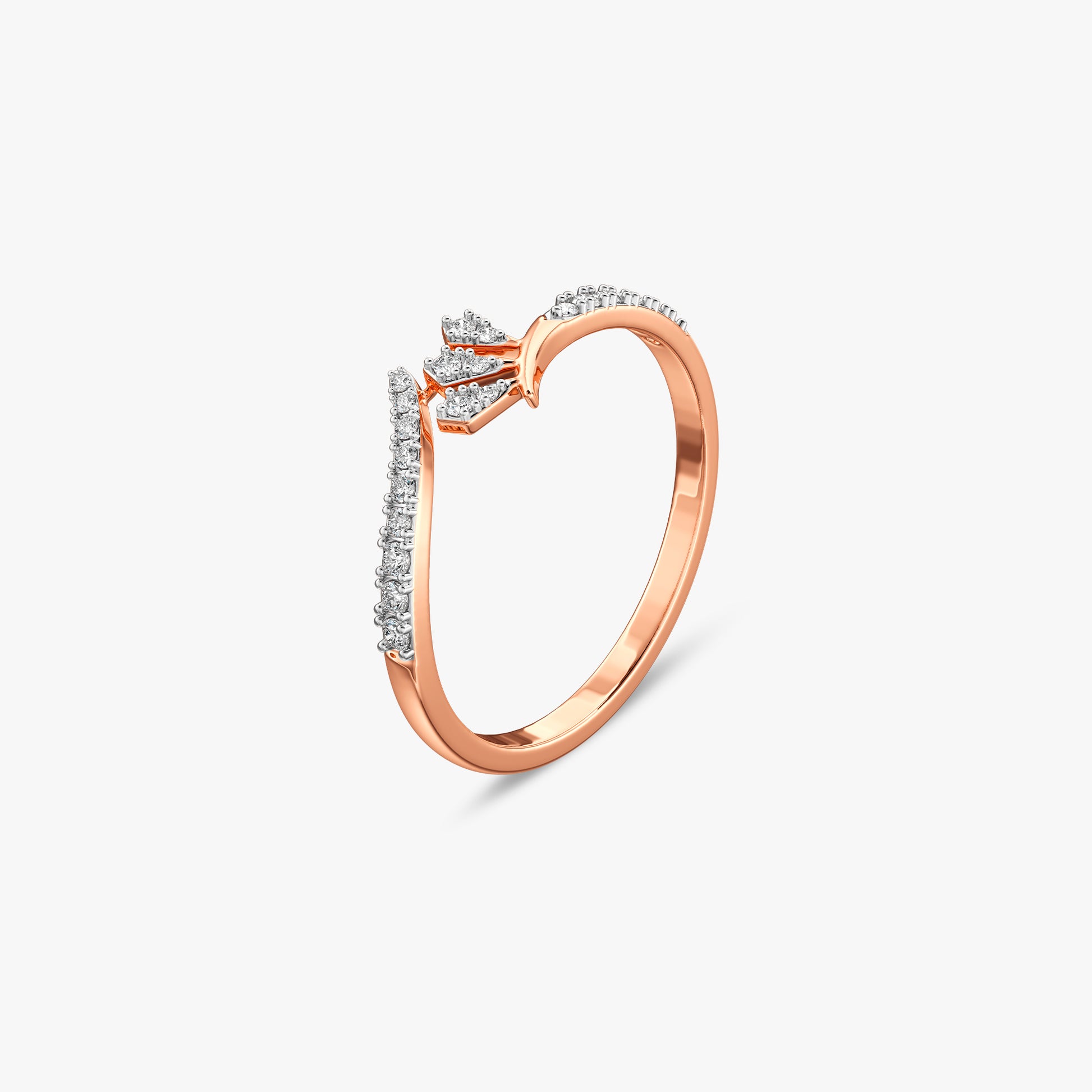 Rose Gold Rayelle Lab Grown Diamond Ring