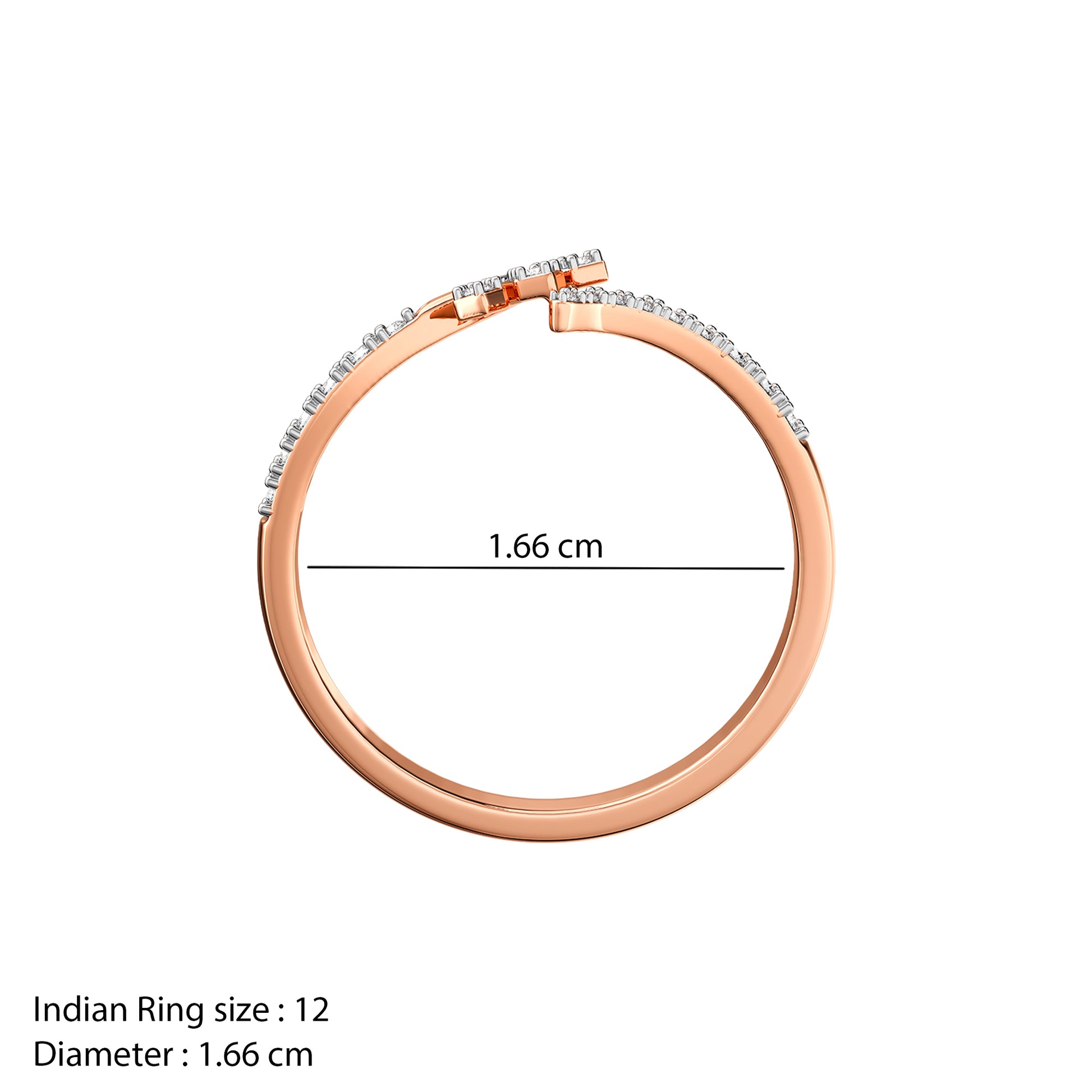 Rose Gold Rayelle Lab Grown Diamond Ring