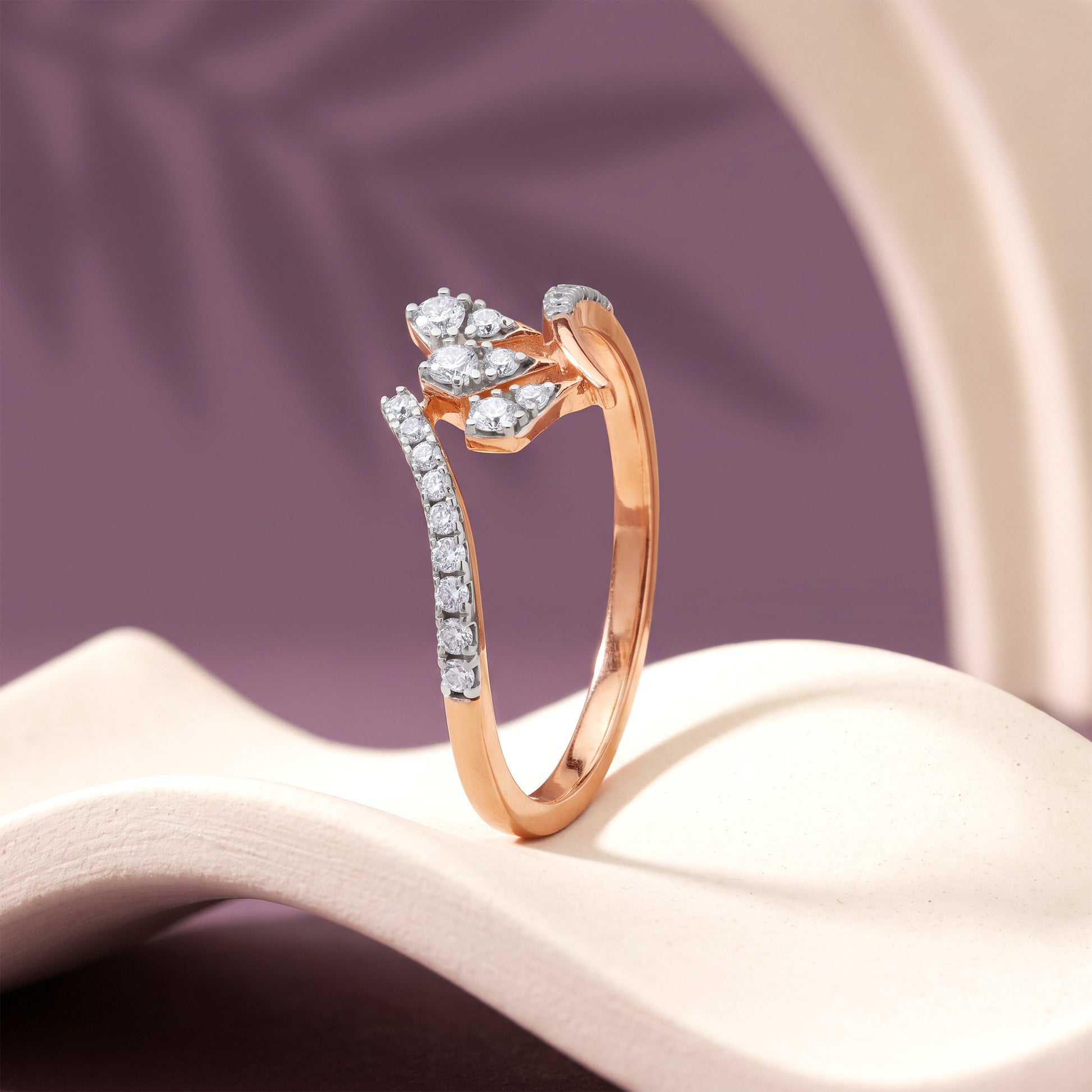 Rose Gold Rayelle Lab Grown Diamond Ring