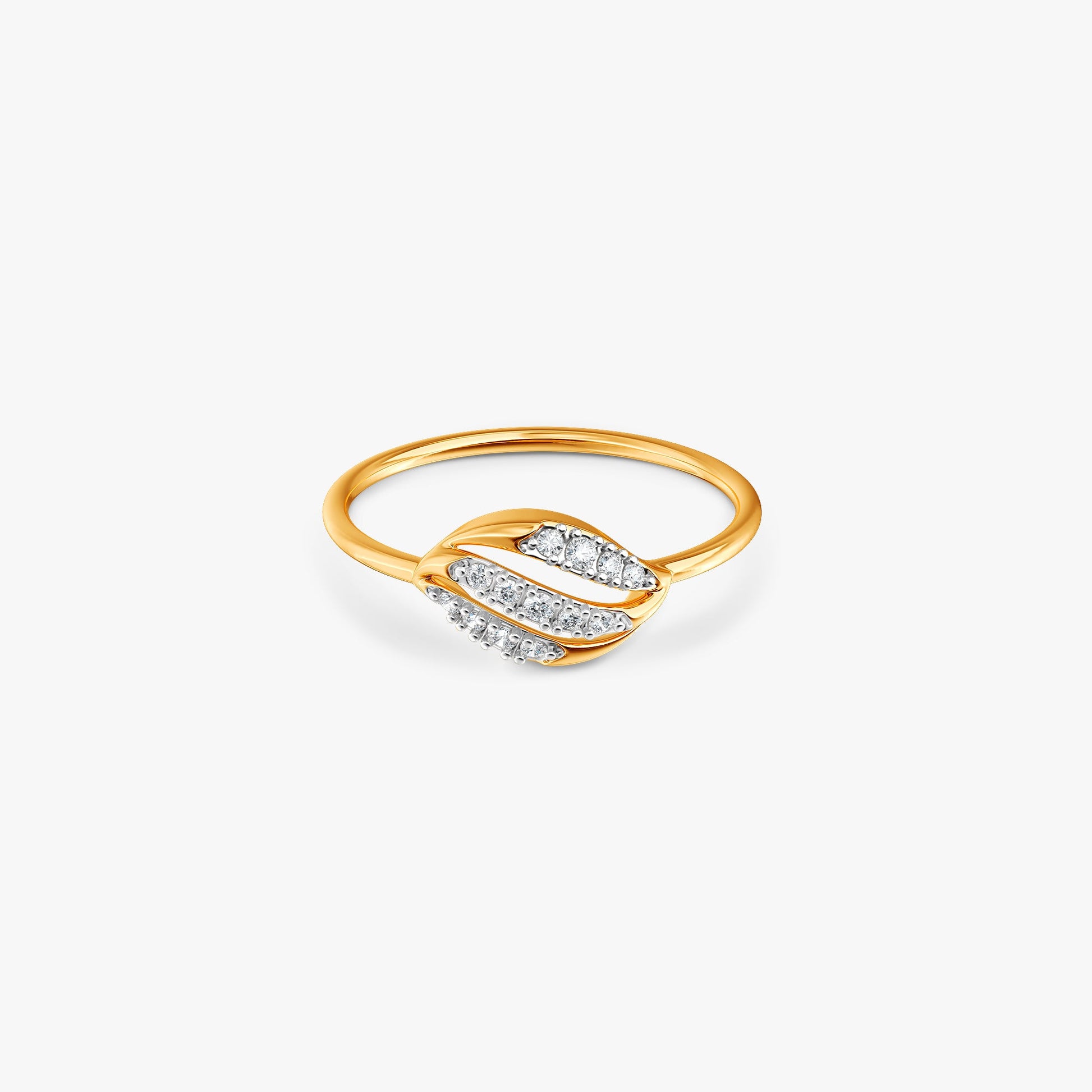 Gold Endless Flow Lab Grown Diamond Ring (Size 12)