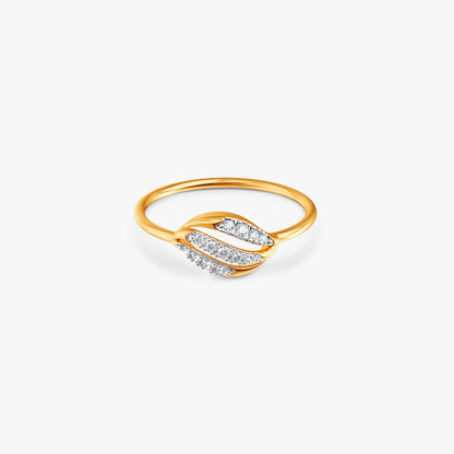 Gold Endless Flow Lab Grown Diamond Ring (Size 12)