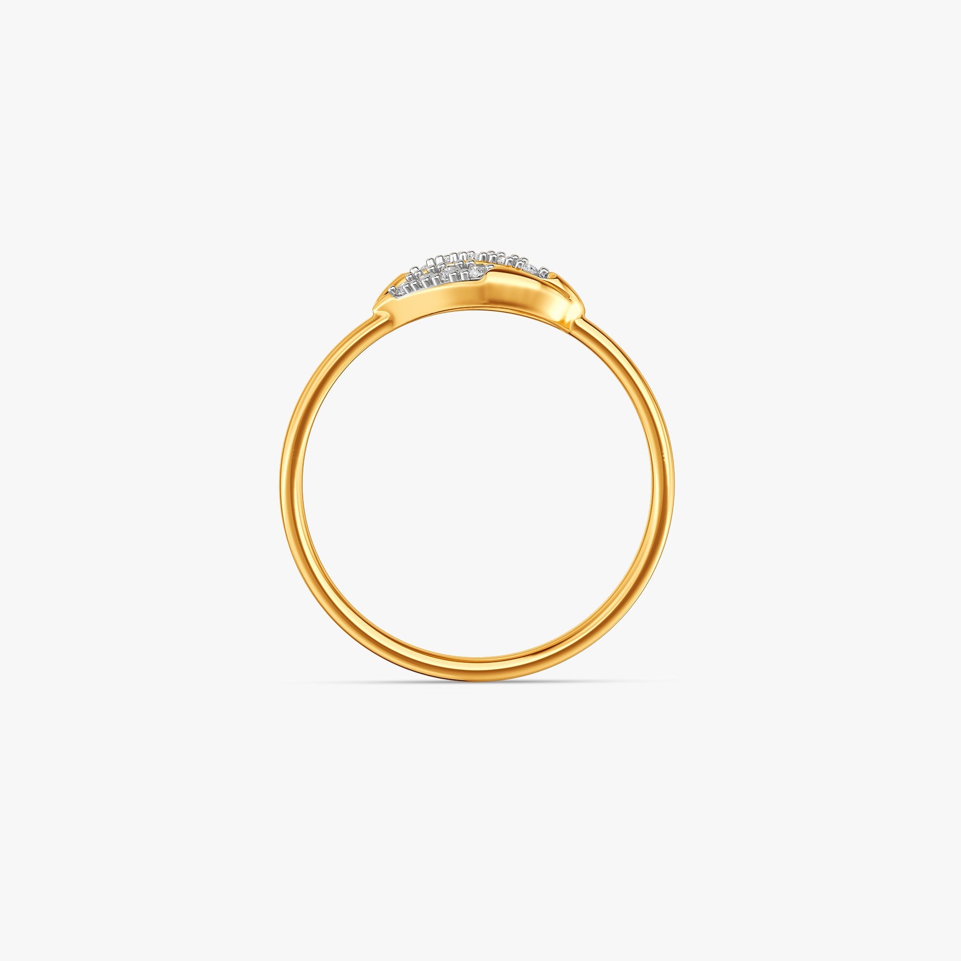 Gold Endless Flow Lab Grown Diamond Ring (Size 12)
