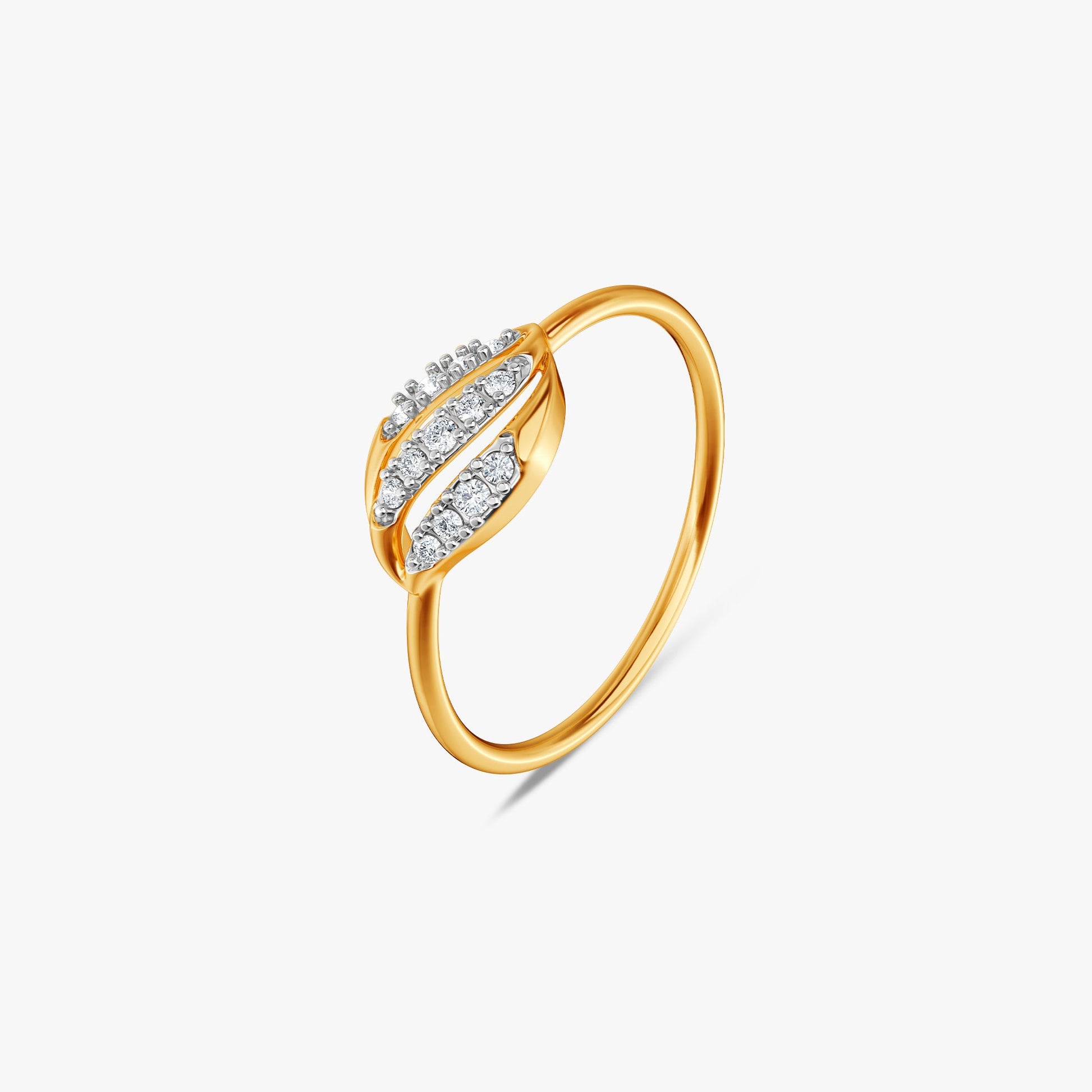 Gold Endless Flow Lab Grown Diamond Ring (Size 12)