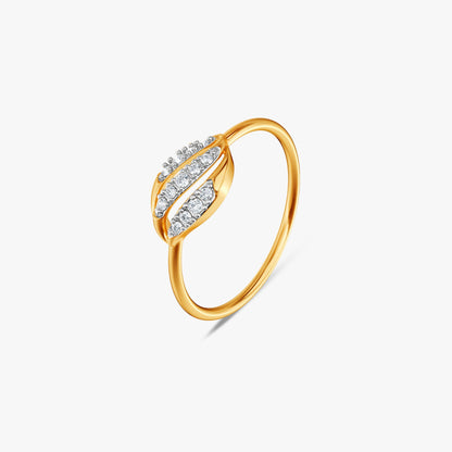 Gold Endless Flow Lab Grown Diamond Ring (Size 12)