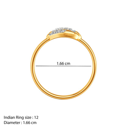 Gold Endless Flow Lab Grown Diamond Ring (Size 12)