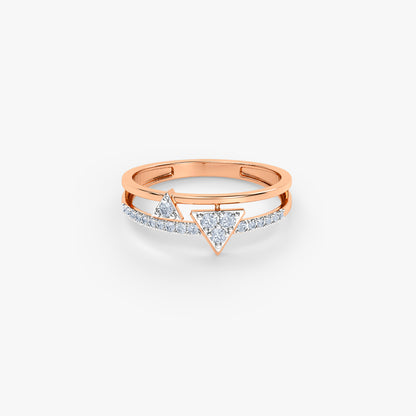 Rose Gold Escher Lab Grown Diamond Ring (Size 12)