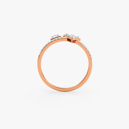 Rose Gold Escher Lab Grown Diamond Ring (Size 12)