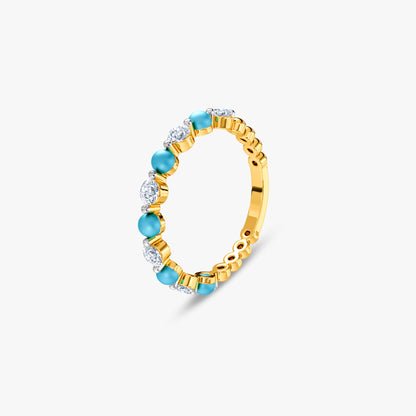 Gold Usha Lab Grown Diamond Ring (Size 12)