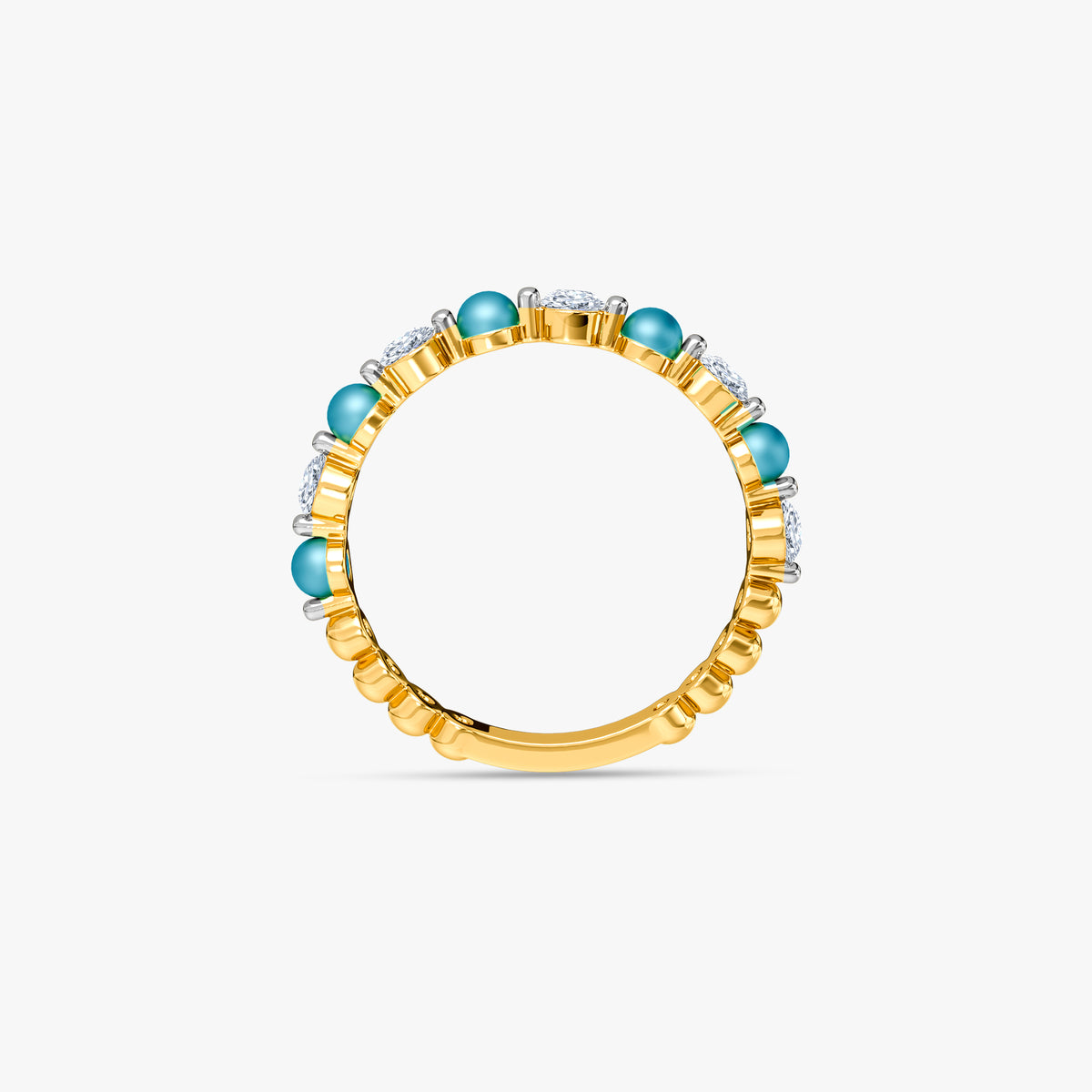 Gold Usha Lab Grown Diamond Ring (Size 12)