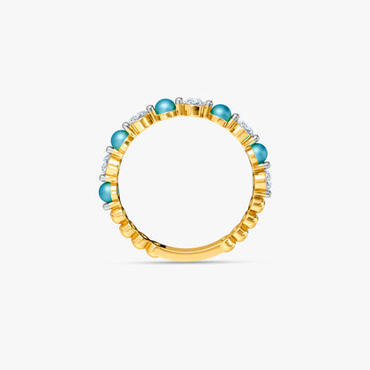 Gold Usha Lab Grown Diamond Ring (Size 12)
