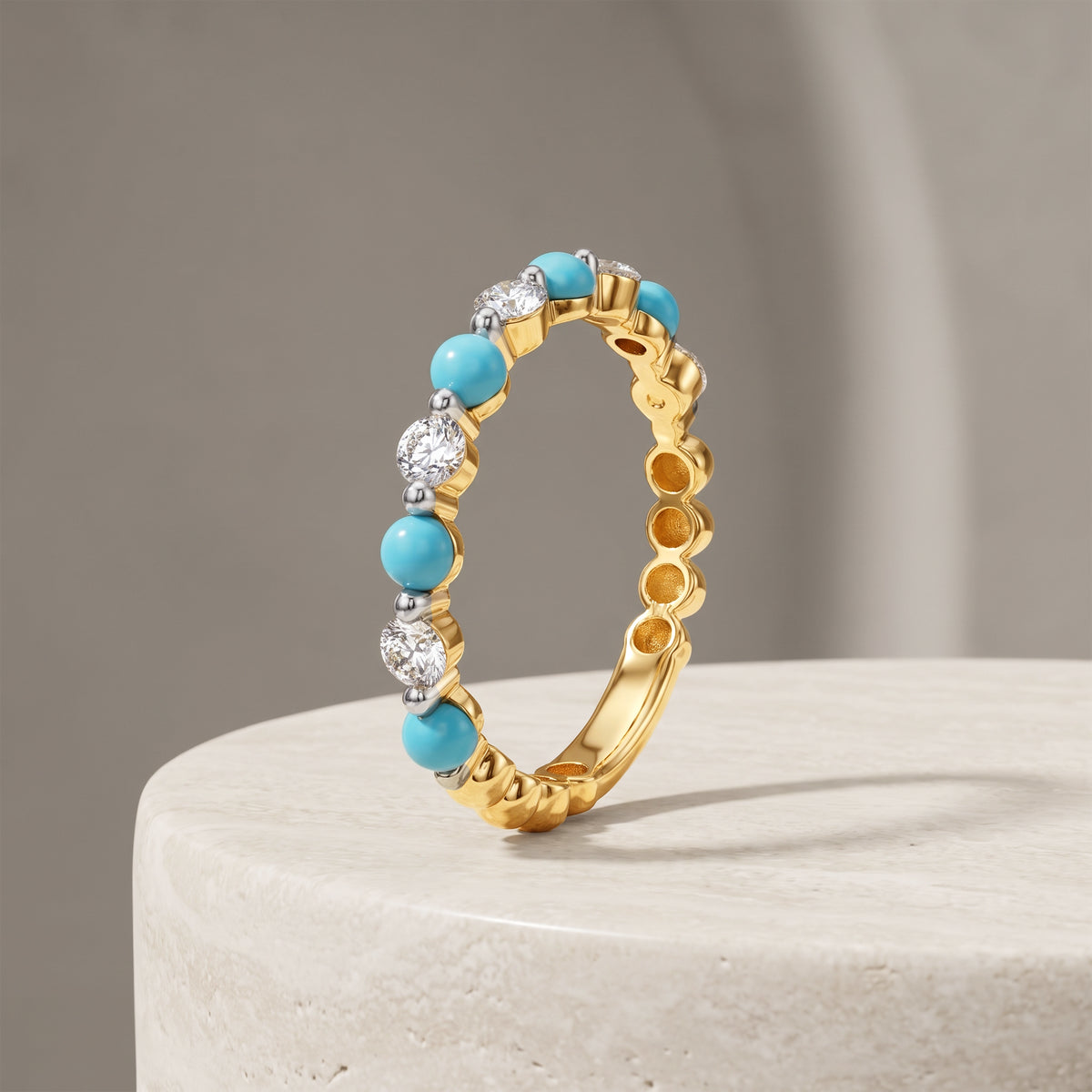 Gold Usha Lab Grown Diamond Ring (Size 12)
