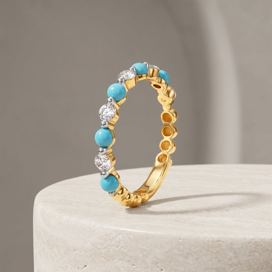 Gold Usha Lab Grown Diamond Ring (Size 12)