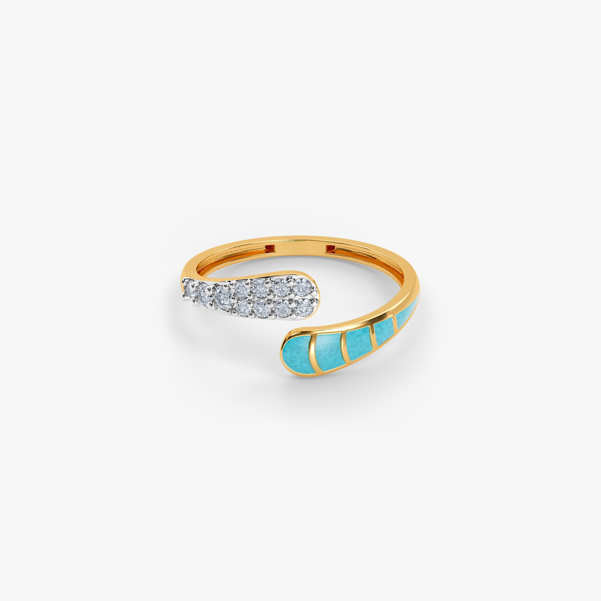 Gold Megh Lab Grown Diamond Ring (Size 12)