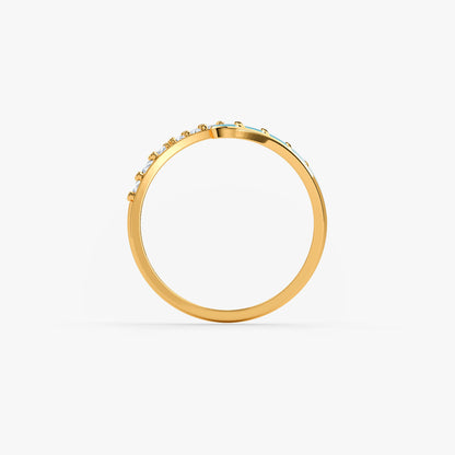 Gold Megh Lab Grown Diamond Ring (Size 12)