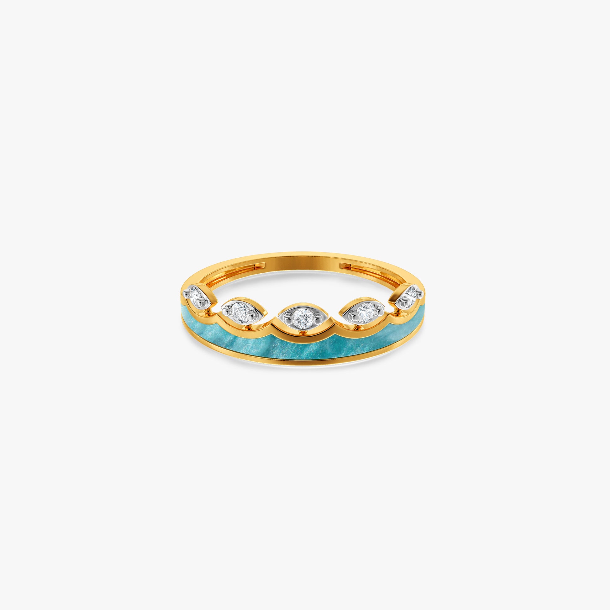 Gold Aakasha Lab Grown Diamond Ring (Size 12)