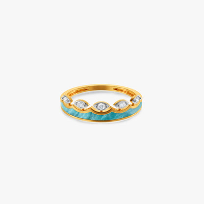 Gold Aakasha Lab Grown Diamond Ring (Size 12)