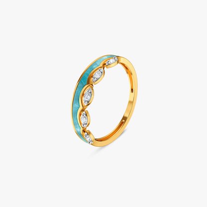 Gold Aakasha Lab Grown Diamond Ring (Size 12)