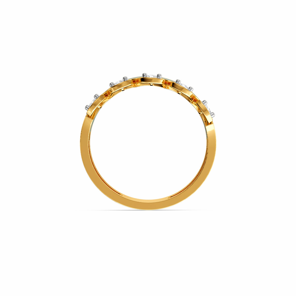 Gold Aakasha Lab Grown Diamond Ring (Size 12)