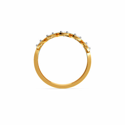 Gold Aakasha Lab Grown Diamond Ring (Size 12)