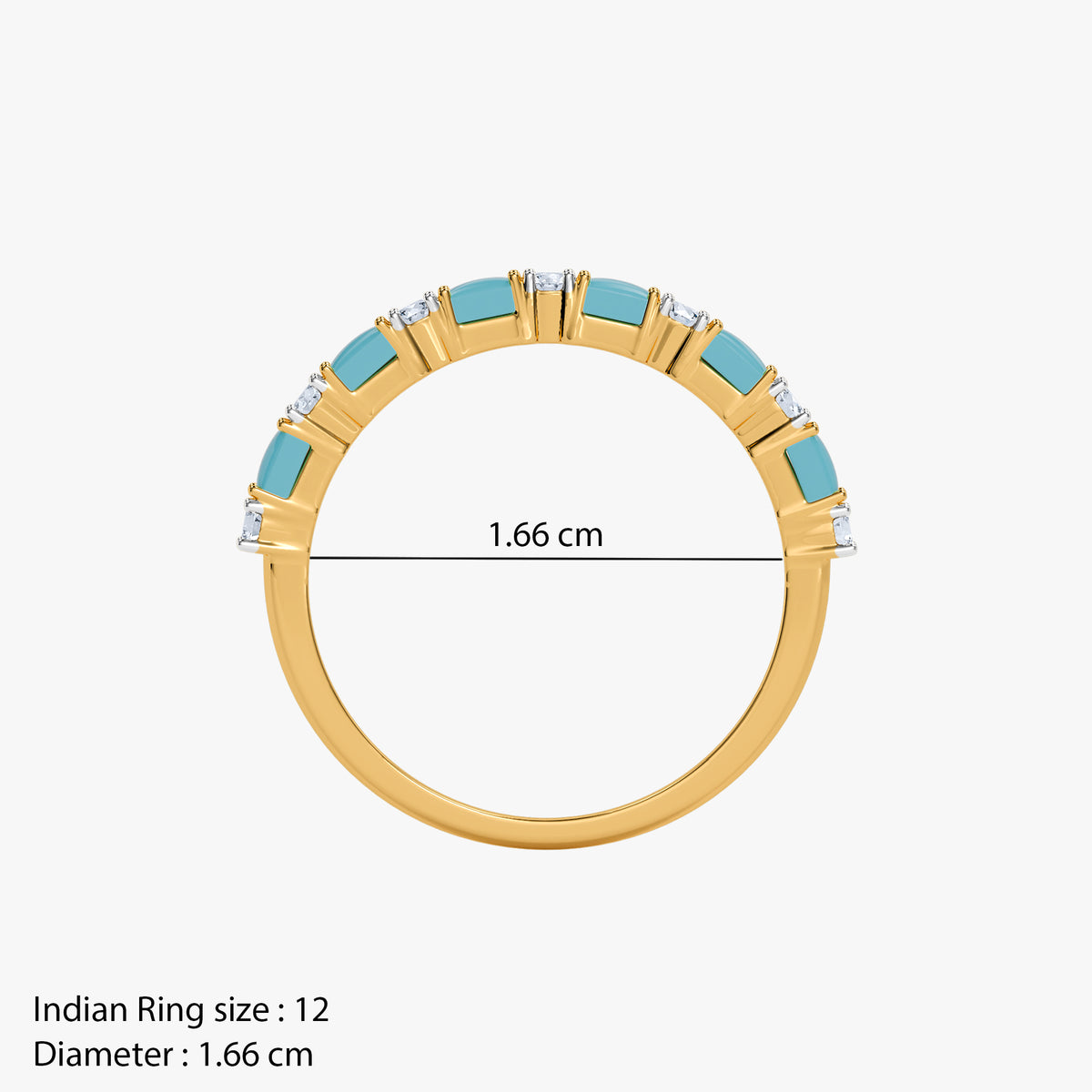 Gold Dyulok Lab Grown Diamond Ring (Size 12)