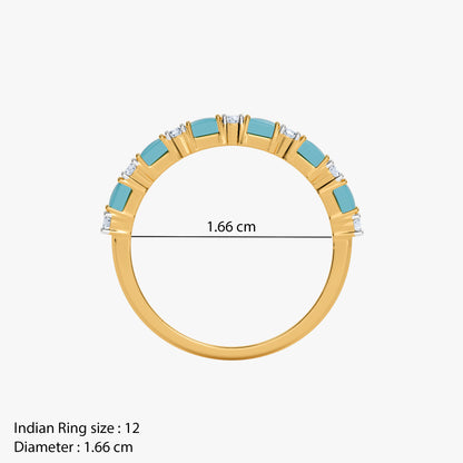Gold Dyulok Lab Grown Diamond Ring (Size 12)