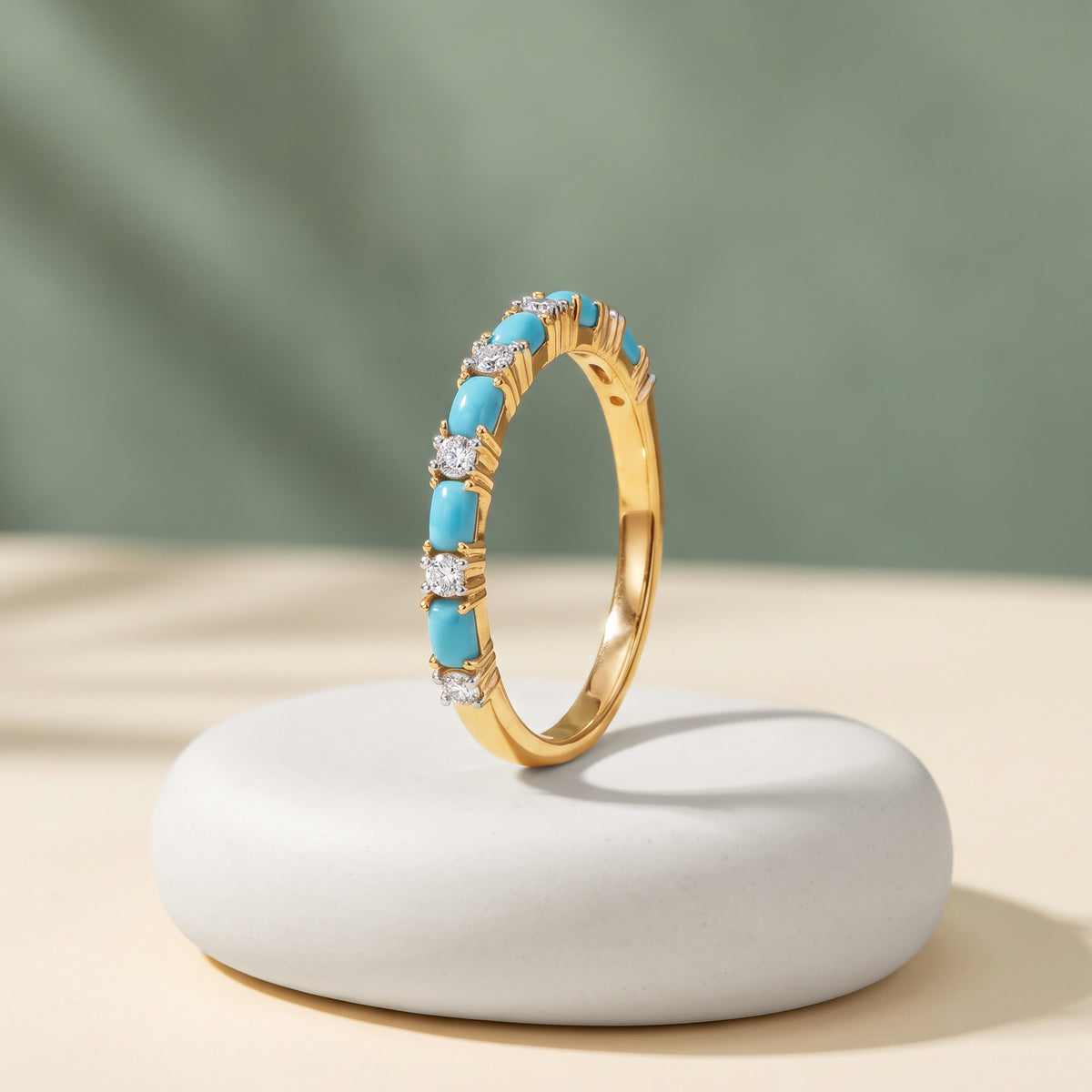 Gold Dyulok Lab Grown Diamond Ring (Size 12)