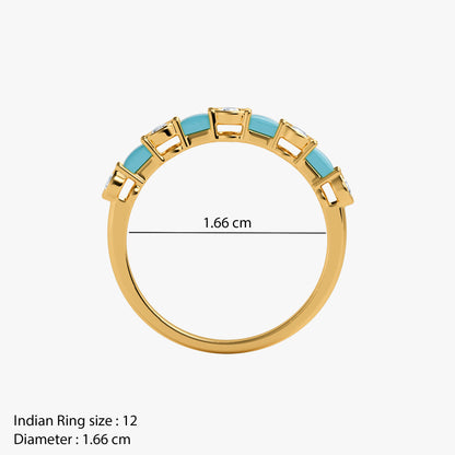 Gold Digambar Lab Grown Diamond Ring (Size 12)